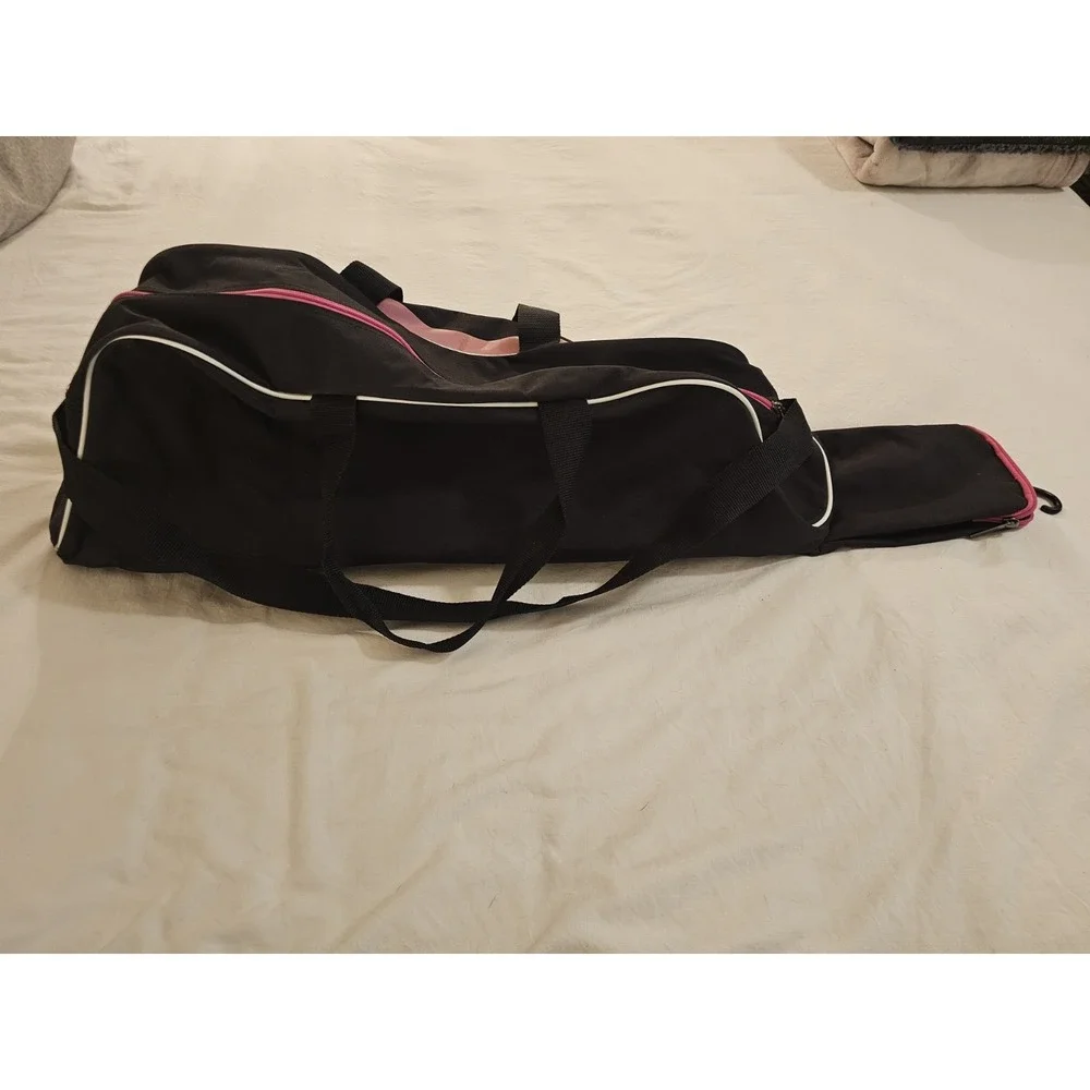 GIRL'S PINK & BLACK EASTON EQUIPMENT BAG FOR SOFTBALL, BASEBALL, TENNIS, ETC